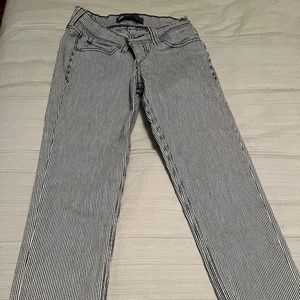 Levi's Vintage, Striped, Cropped Jeans, Women, Size 24, 20 inch inseam.